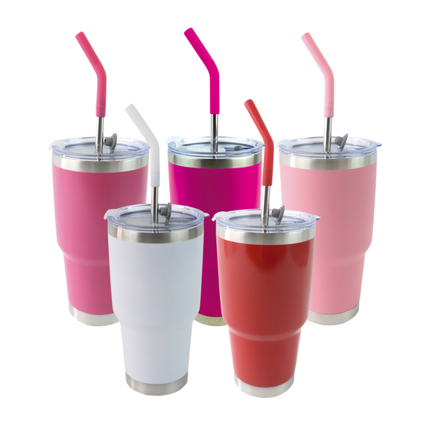 Vaso Aislante 30 oz Mate con popote