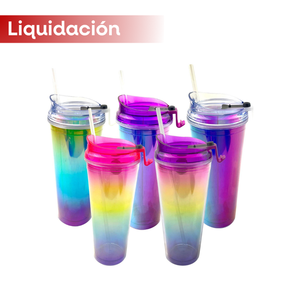 Vaso Gran Regue Rainbow Arcoiris